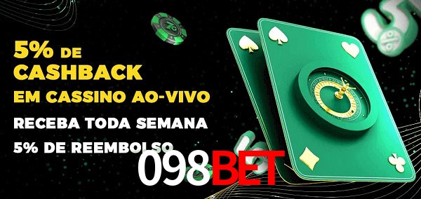 Promoções do cassino ao Vivo 098bet